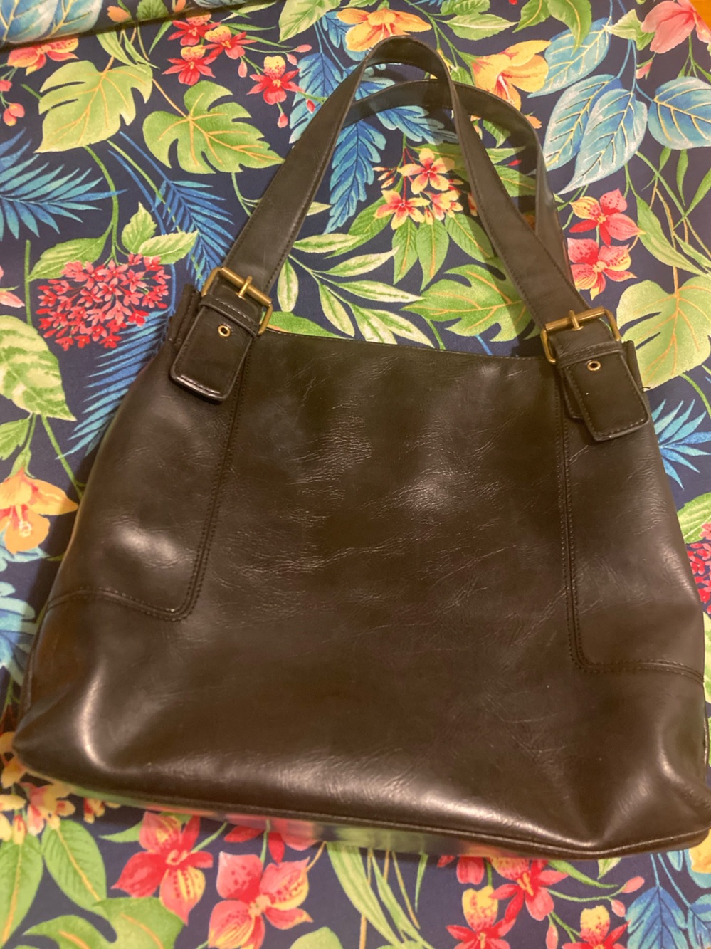 Nine & Co. Black Leather Shoulder Bag